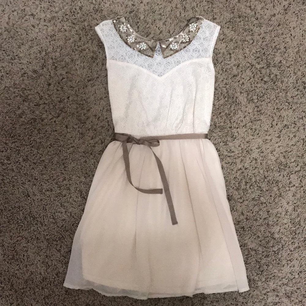 Cream colored dress